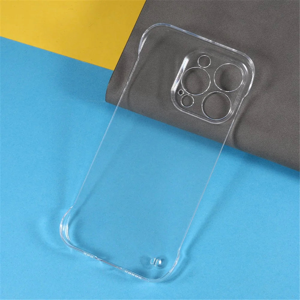 For iPhone 15 Pro Cell Phone Case Ultra-slim Hard PC Transparent Cover - 5