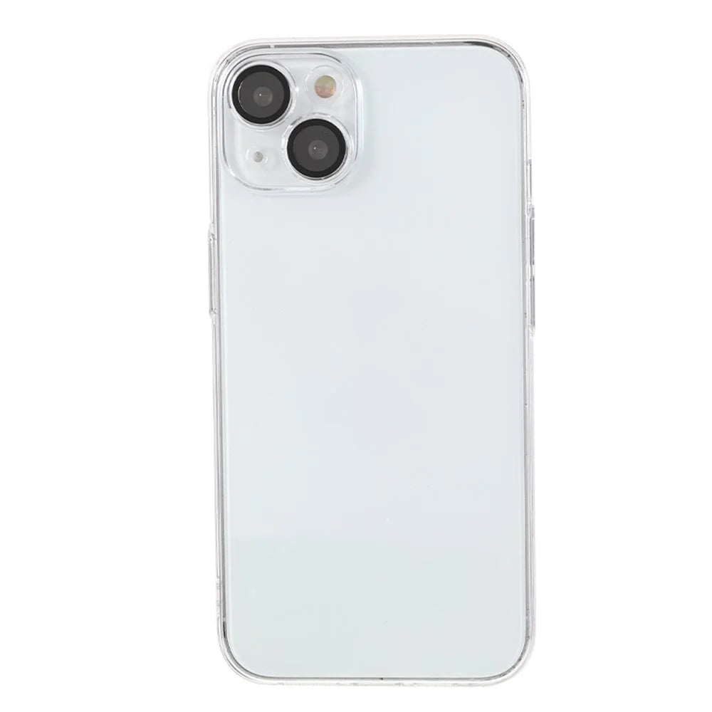 For iPhone 15 Case with Camera Lens Protector Clear PC Shockproof Phone Cover - 2