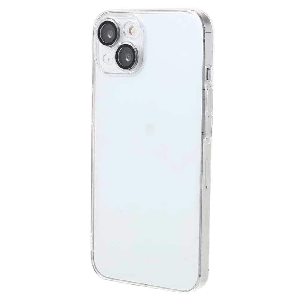 For iPhone 15 Case with Camera Lens Protector Clear PC Shockproof Phone Cover - 3