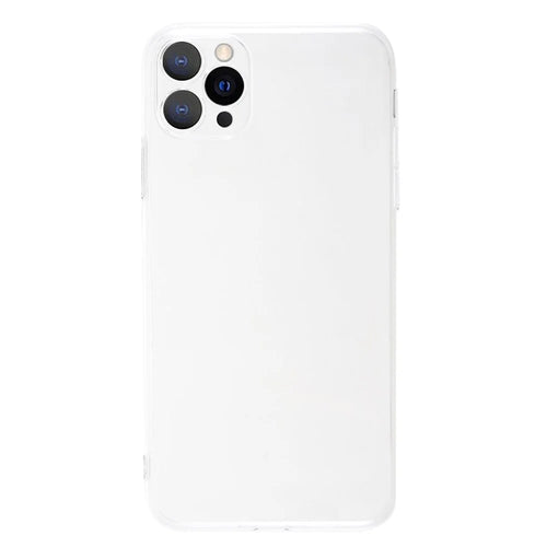 For iPhone 15 Pro Case Hard PC Transparent Protective Phone Cover with Glass Lens Film - 1