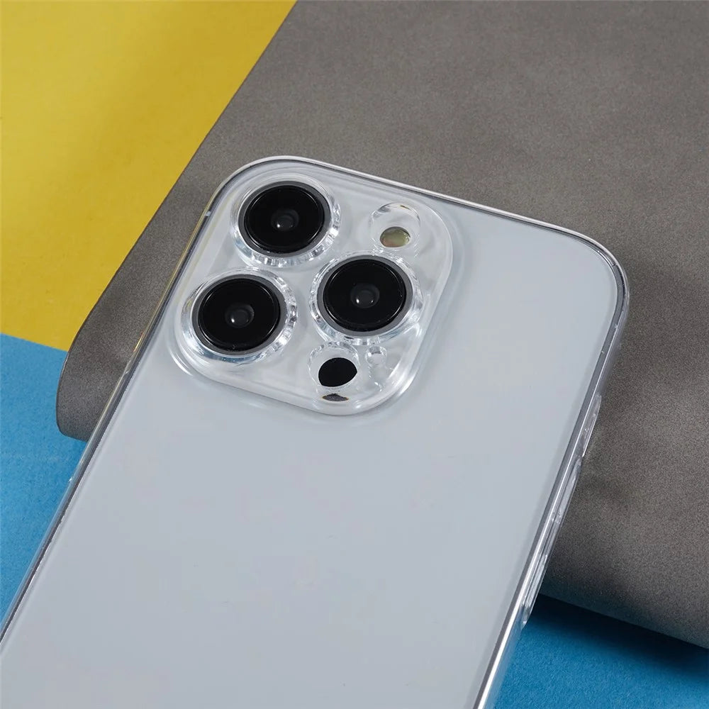 For iPhone 15 Pro Max Case Hard PC Crystal Clear Shockproof Phone Cover - 6