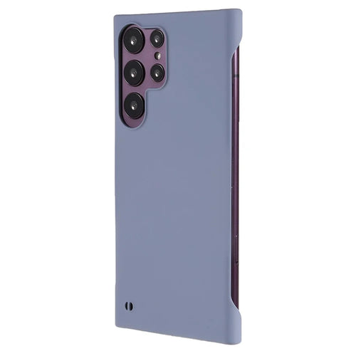 For Samsung Galaxy S24 Ultra Case Hard PC Borderless Minimalist Protective Phone Cover - Lavender Grey - 1