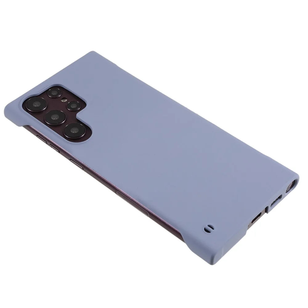 For Samsung Galaxy S24 Ultra Case Hard PC Borderless Minimalist Protective Phone Cover - Lavender Grey - 4