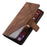 For iPhone 11 Leather Case with Strap Skin-touch Splicing Wallet Phone Cover - Brown - 4