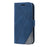 For iPhone 13 Case Splicing Leather Phone Cover with Wallet Card Slots - Blue - 7