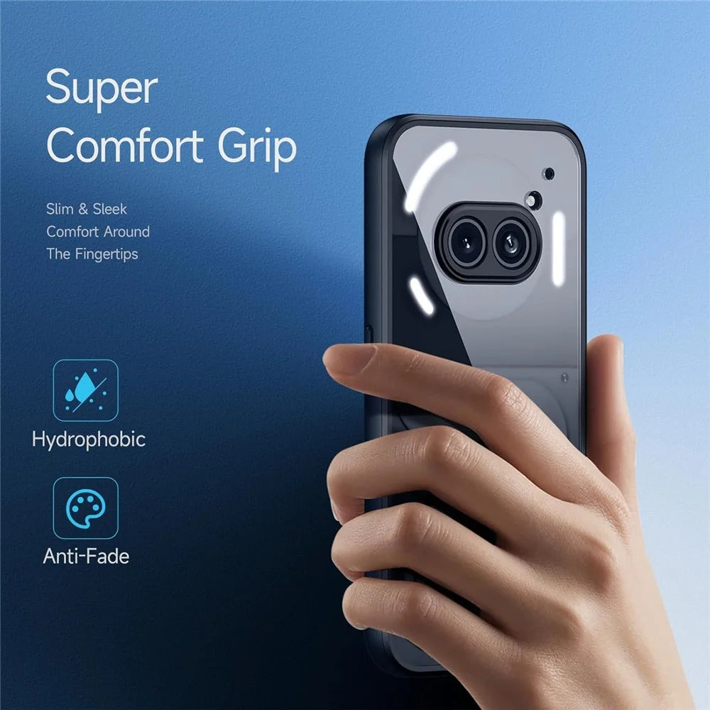 For Nothing Phone (2a) Case Slim Anti-Fade Ultra Clear Phone Case - Black - 4