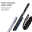 For Samsung Galaxy Z Flip5 5G Case Anti-Drop PC Phone Cover with Card Holder - Black - 5