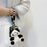 For Samsung Galaxy Z Flip5 5G Case Panda Pattern PC Phone Cover with Hand Strap, Small Doll - Style A - 2