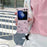 For Samsung Galaxy Z Flip5 5G Case Creative Pattern Printing TPU Back Phone Cover - Pink Bow - 2