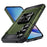 For Samsung Galaxy A55 5G Case Anti-Drop PC+TPU Kickstand Phone Cover - Army Green - 1