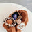 For Samsung Galaxy Z Flip5 5G Case IMD Plaid Bowknot Pattern TPU Cover with Plush Hand Strap - 3
