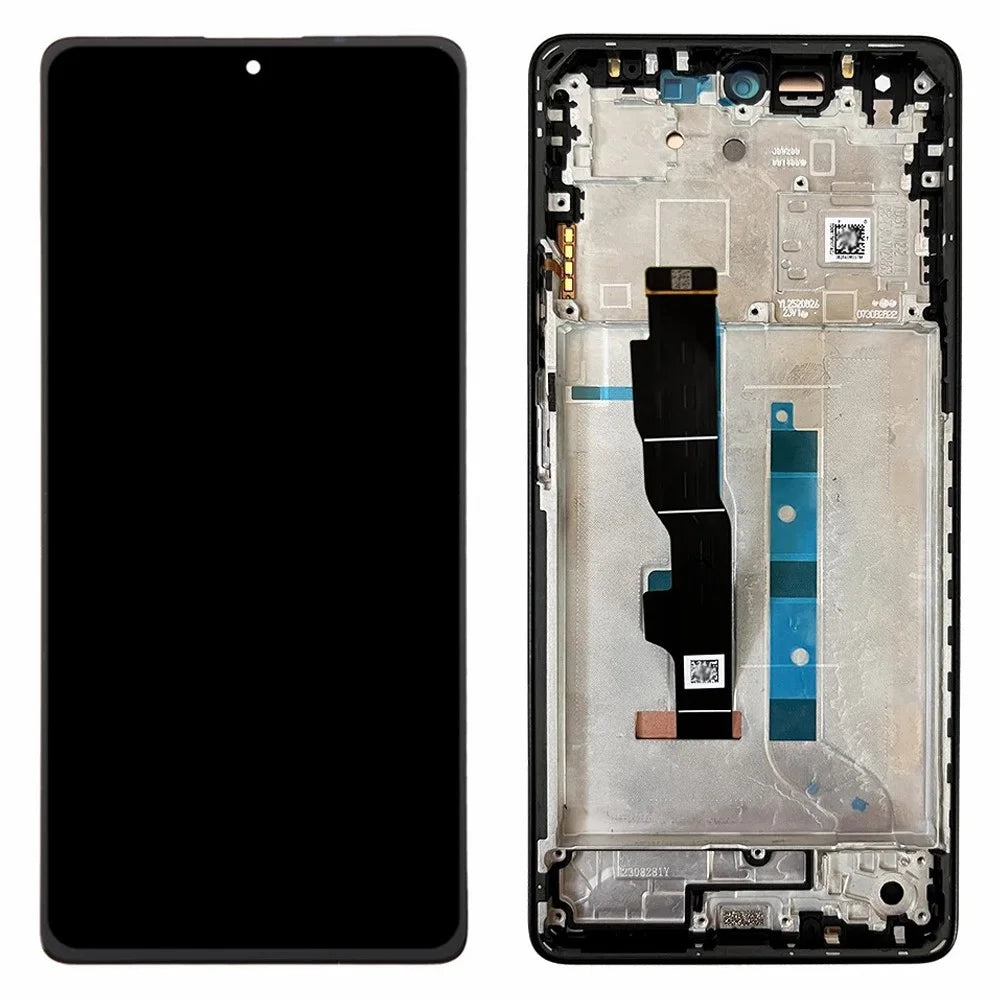 For Xiaomi Redmi Note 13 5G OEM Grade S AMOLED Screen and Digitizer Assembly + Frame Part (Without Logo) - Black - 1