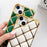 For iPhone 13 TPU Case Diamond Pattern Phone Cover Electroplating Golden Edge - Black - 3