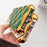 For iPhone 13 TPU Case Diamond Pattern Phone Cover Electroplating Golden Edge - Black - 5