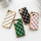 For iPhone 13 TPU Case Diamond Pattern Phone Cover Electroplating Golden Edge - Black - 6