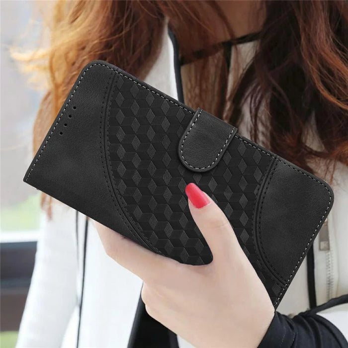 YX0060 For Google Pixel 9 Pro XL Case Elephant Head Pattern Leather Cell Phone Cover - Black - 6