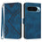 YX0040 For Google Pixel 9 / Pixel 9 Pro Imprinted Case Leather Stand Shockproof Smart Phone Cover - Sapphire - 1