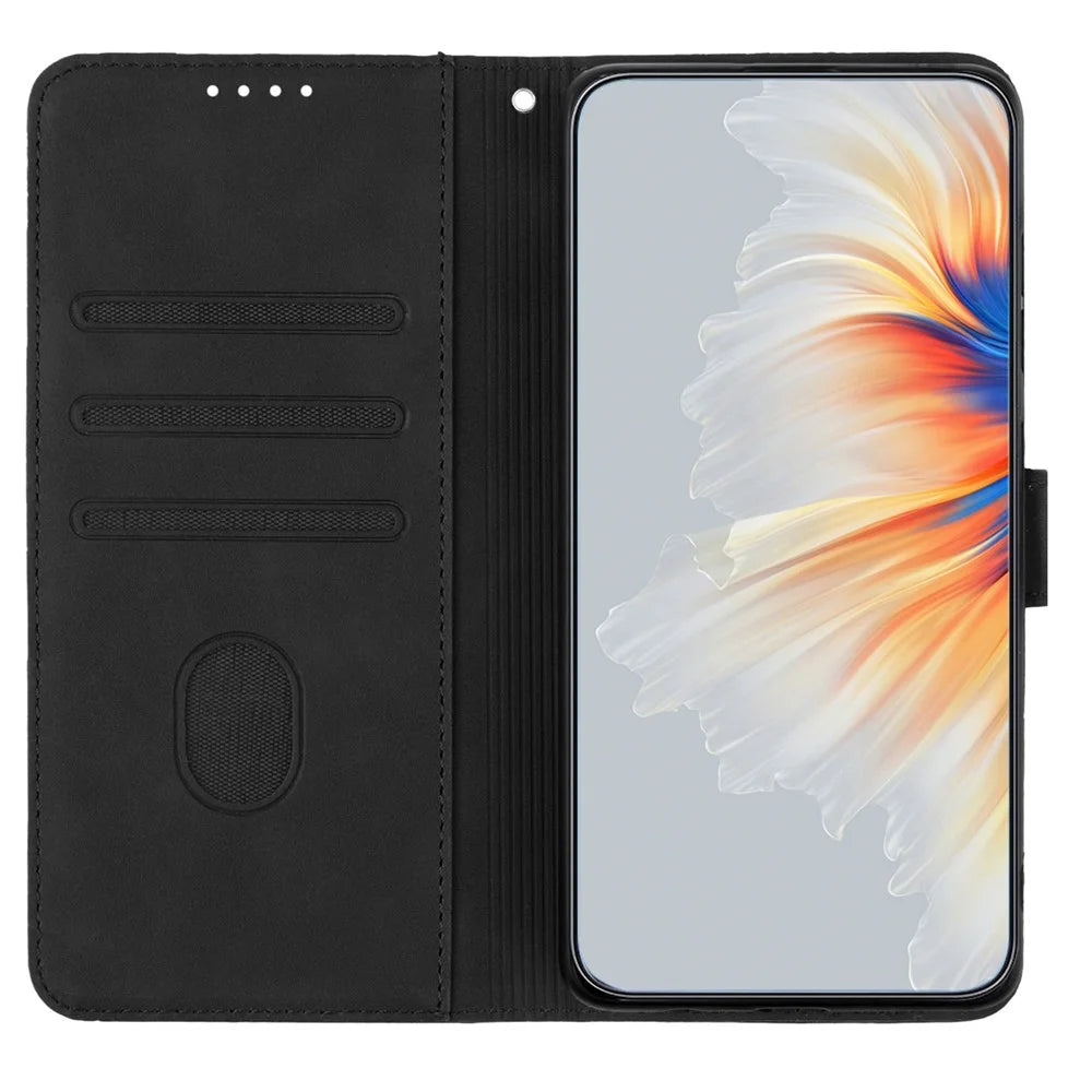 YX003 For Samsung Galaxy S24+ Leather Case Anti-Scratch Wallet Stand Phone Cover - Black - 2