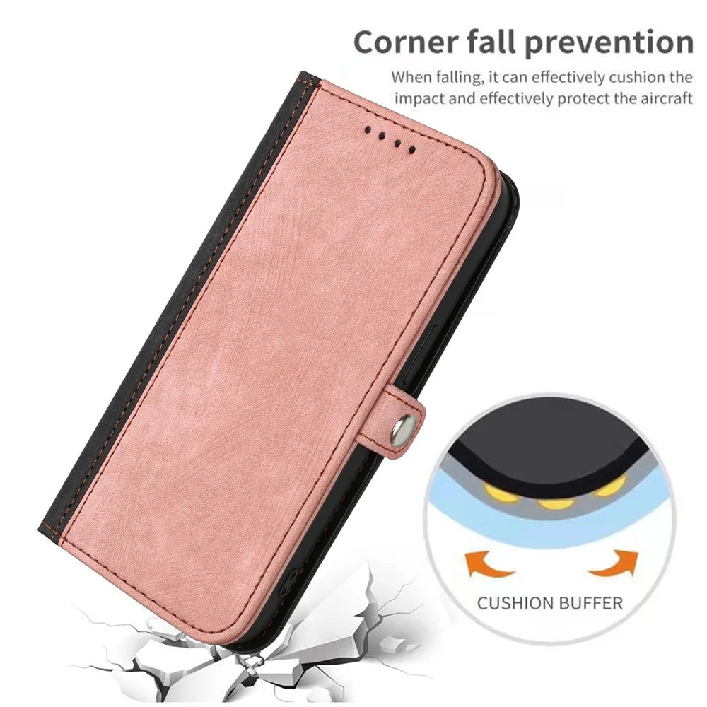 YX0020 For Samsung Galaxy S24+ Case PU Leather Wrist Strap Wallet Phone Cover - Pink - 7