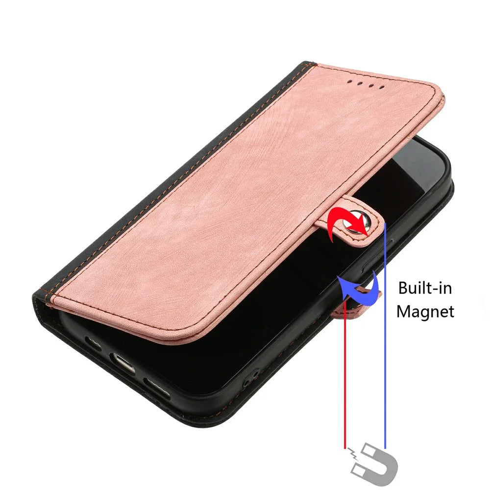 YX0020 For Google Pixel 9 / Pixel 9 Pro Wallet Case PU Leather Flip Phone Cover with Strap - Pink - 6