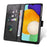 For Samsung Galaxy S23 FE Magnetic Case Leather Stand Phone Protector with Card Slots - Black - 2
