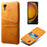 For Samsung Galaxy Xcover7 Case Hard PC Scratch-proof Phone Cover with Dual Card Holder - Orange - 1