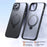 For iPhone 15 Case Dual Magnet Rings TPU+PC Phone Back Cover Kickstand Shell Compatible with MagSafe - Black - 2