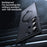 For Samsung Galaxy S24 Ultra Phone Case Magnetic Ring Kickstand Anti-shock Cover Magnetic Case - Black - 6