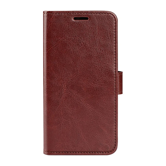 For Realme 12 Pro 5G / 12 Pro+ 5G Wallet Phone Case Crazy Horse Texture PU Leather Flip Cover - Brown - 5