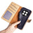 For Realme 12 4G / 12+ 5G Case Color Splicing Leather Phone Cover with Wallet Card Slots - Yellow - 4