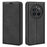 For Realme 12 4G / 12+ 5G Case Wallet PU Leather Stand Phone Cover Magnetic Auto Closing - Black - 1