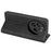 For Realme 12 4G / 12+ 5G Case Wallet PU Leather Stand Phone Cover Magnetic Auto Closing - Black - 4