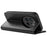 For Realme 12 4G / 12+ 5G Case Crazy Horse Texture PU Leather Wallet Flip Phone Cover - Black - 4