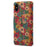 For iPhone X / XS Case Leather Wallet Phone Cover Seasonal Flower Printing - Spring / Green - 6