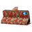 For iPhone XR Leather Case Flower Pattern Printing Phone Cover Wallet Folding Stand - Summer / Red - 3