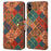 For iPhone XS Max Case Flower Printing Wallet Protective Phone Leather Cover - Winter / Blue - 1