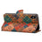For iPhone XS Max Case Flower Printing Wallet Protective Phone Leather Cover - Winter / Blue - 3