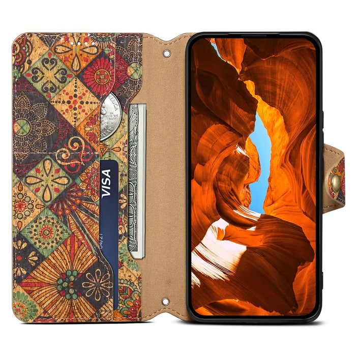 For iPhone 11 Pro Max Floral Phone Case PU Leather Wallet Full Protection Cover - Autumn / Yellow - 2