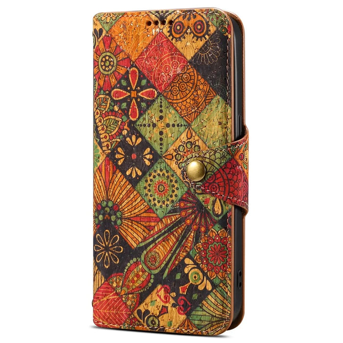For iPhone 11 Pro Max Floral Phone Case PU Leather Wallet Full Protection Cover - Autumn / Yellow - 5