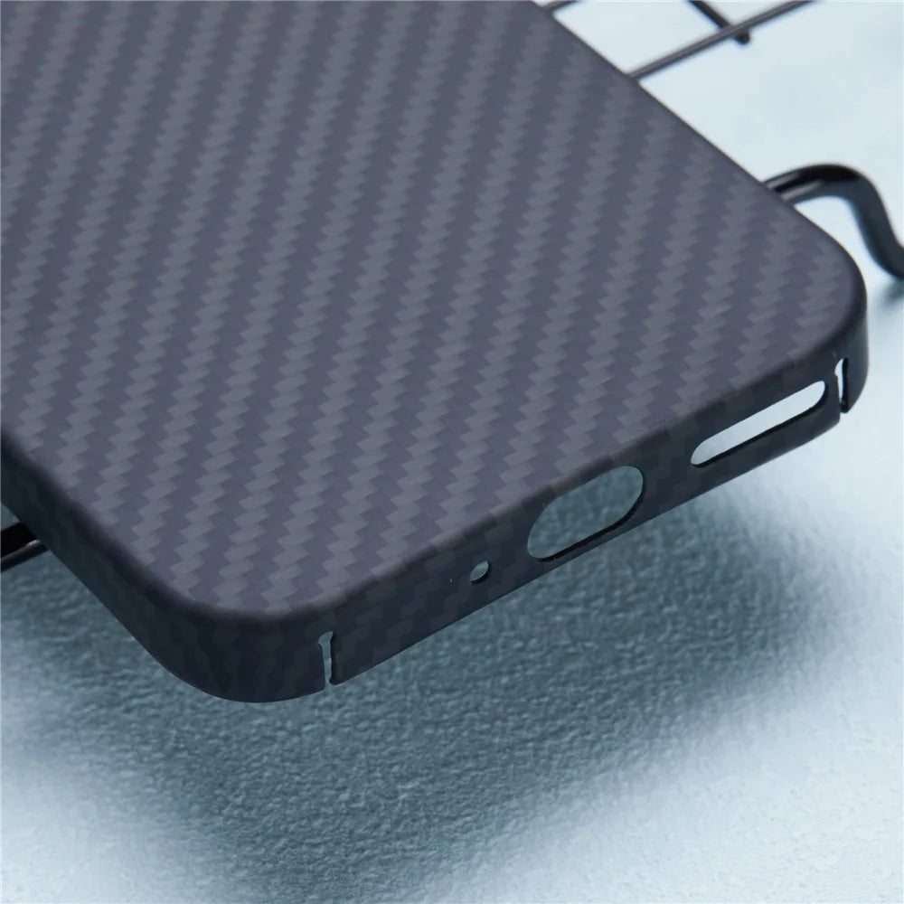 1500D Coarse Texture Shell for Google Pixel 9 Pro / 9 Case Aramid Fiber Back Cover with Big Lens Cutout - Black - 5