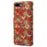 For iPhone 7 Plus / 8 Plus Case Floral Printing Anti-Drop Leather Phone Cover with Wallet - Summer / Red - 6