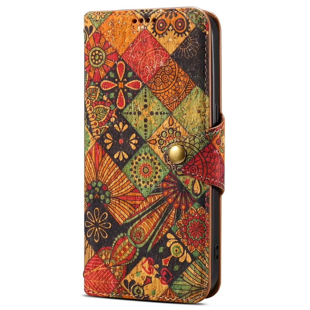 For Samsung Galaxy A32 5G / M32 5G Wallet Phone Case Pattern Printing Leather Flip Cover with Stand - Autumn / Yellow - 5
