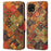 For Samsung Galaxy A22 5G (EU Version) Stand Case Flower Printing Leather Wallet Phone Cover - Autumn / Yellow - 1