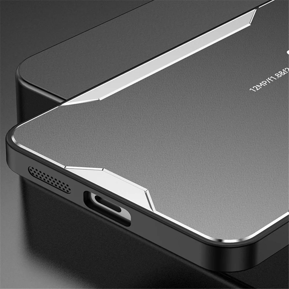 For Samsung Galaxy A05 4G Anti-Scratch Case Aluminum Alloy+TPU+PC Hybrid Phone Cover - Silver - 3