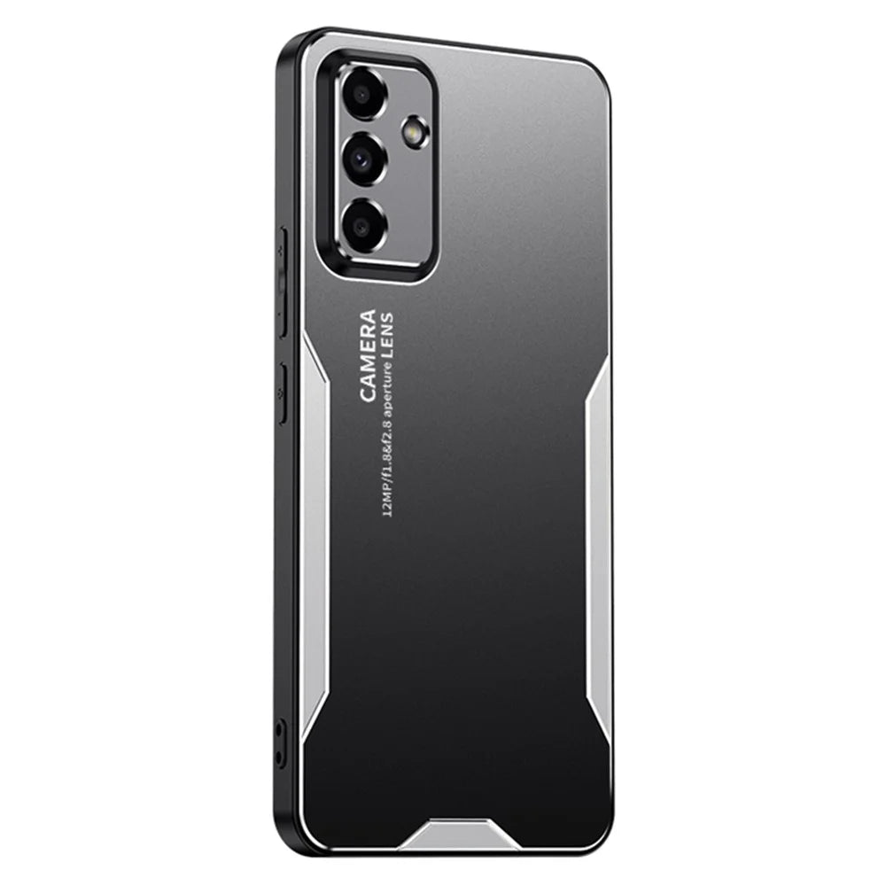 For Samsung Galaxy A35 5G Shockproof Case Aluminum Alloy+TPU+PC Hybrid Phone Cover - Silver - 1