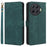 For TECNO Spark 20 Pro+ KJ7 Case with Hand Strap RFID Blocking Wallet Leather Cover - Green - 1
