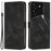 For TECNO Pova 5 Pro 5G Wallet Phone Case Stand View Anti-Drop PU Leather Cover - Black - 1