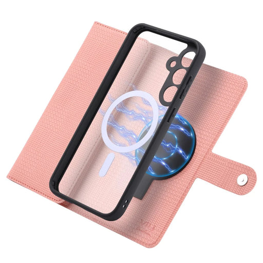 VILI GHA Series For Samsung Galaxy S23 FE Case RFID Blocking Wallet Phone Cover Magnetic Case - Pink - 2