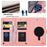 VILI GHA Series For Samsung Galaxy S23 FE Case RFID Blocking Wallet Phone Cover Magnetic Case - Pink - 5