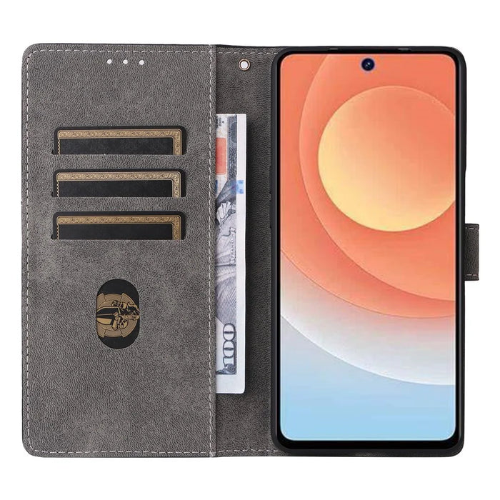 For TECNO Camon 30 Premier 5G CL9 Case Leather RFID Blocking Protection Phone Cover with Strap - Black - 2